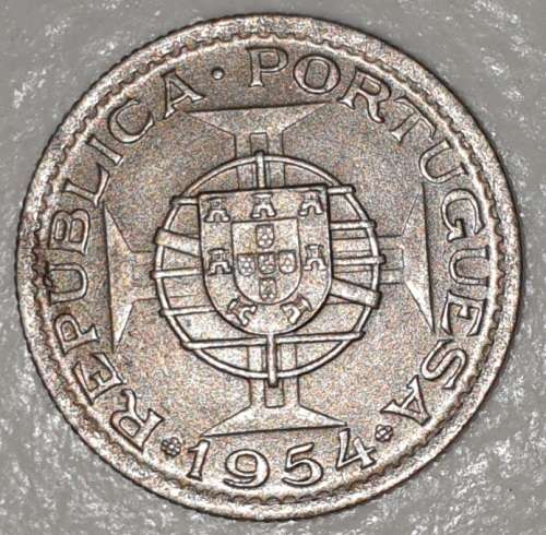 1954 - 2.5 ESCUDOS - MOCAMBIQUE - MOZAMBIQUE - (Copper-Nickel)